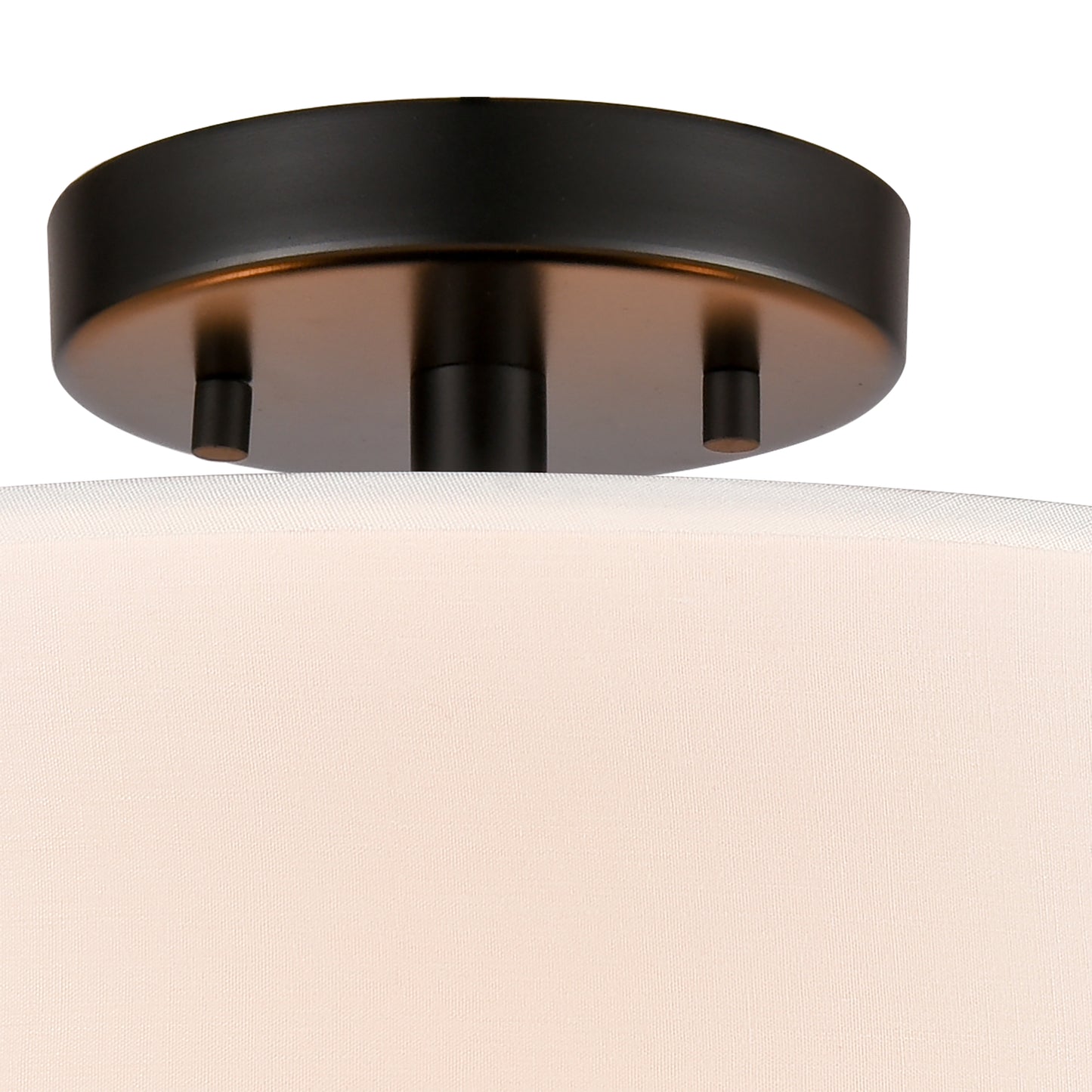 THOMAS CN290286 Oakland 16'' Wide 2-Light Semi Flush Mount - Black