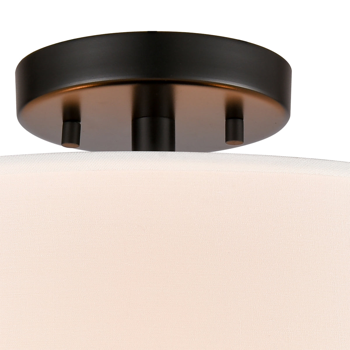 THOMAS CN290286 Oakland 16'' Wide 2-Light Semi Flush Mount - Black