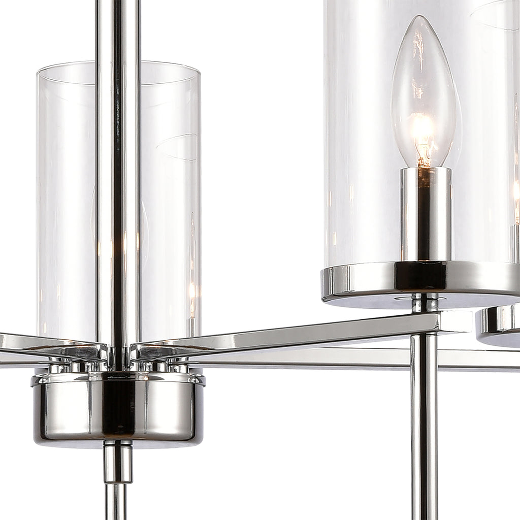 THOMAS CN290523 Oakland 25'' Wide 5-Light Chandelier - Chrome