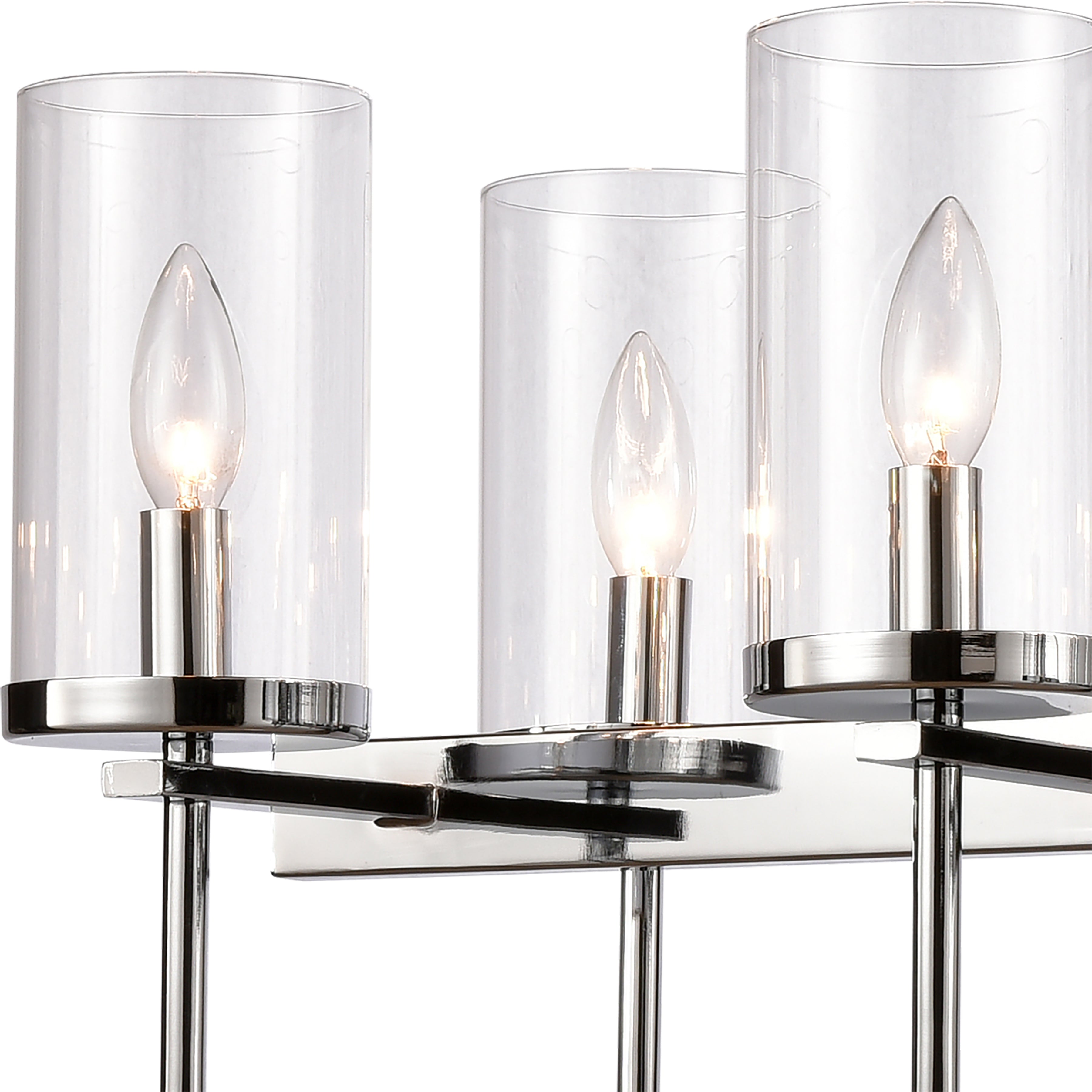THOMAS CN290883 Oakland 32.5'' Wide 8-Light Linear Chandelier - Chrome
