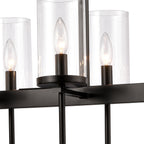 THOMAS CN290886 Oakland 32.5'' Wide 8-Light Linear Chandelier - Black