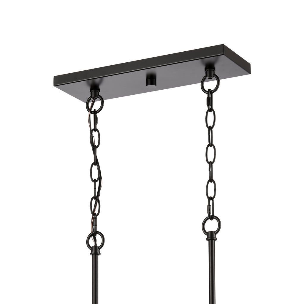 THOMAS CN290886 Oakland 32.5'' Wide 8-Light Linear Chandelier - Black