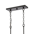 THOMAS CN290886 Oakland 32.5'' Wide 8-Light Linear Chandelier - Black