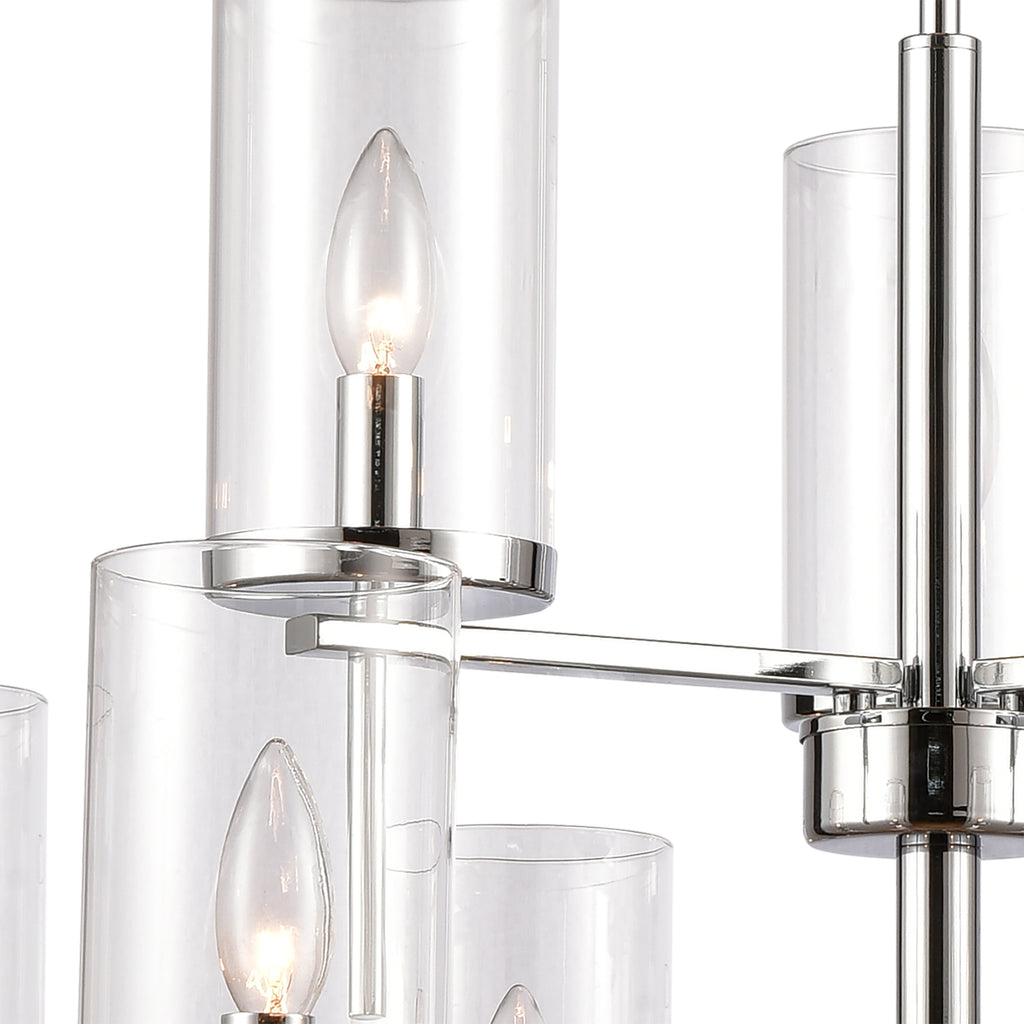 THOMAS CN290923 Oakland 28.5'' Wide 9-Light Chandelier - Chrome