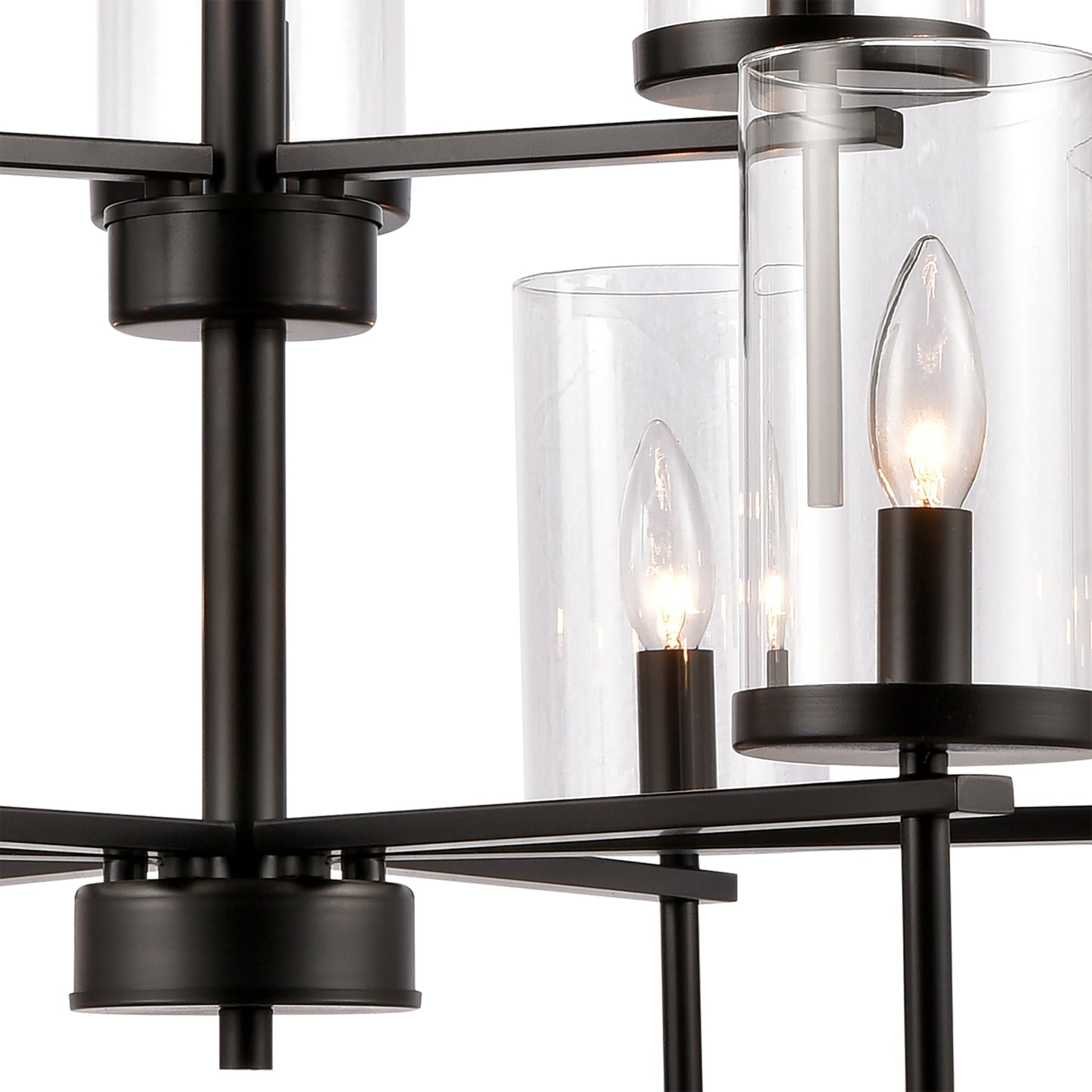 THOMAS CN290926 Oakland 28.5'' Wide 9-Light Chandelier - Black