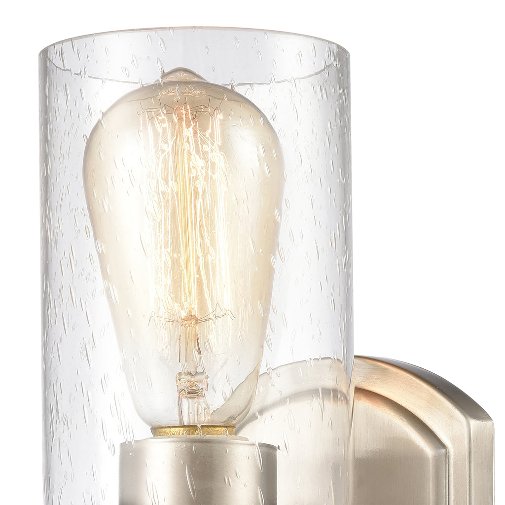 THOMAS CN300122 Market Square 12'' High 1-Light Sconce - Brushed Nickel