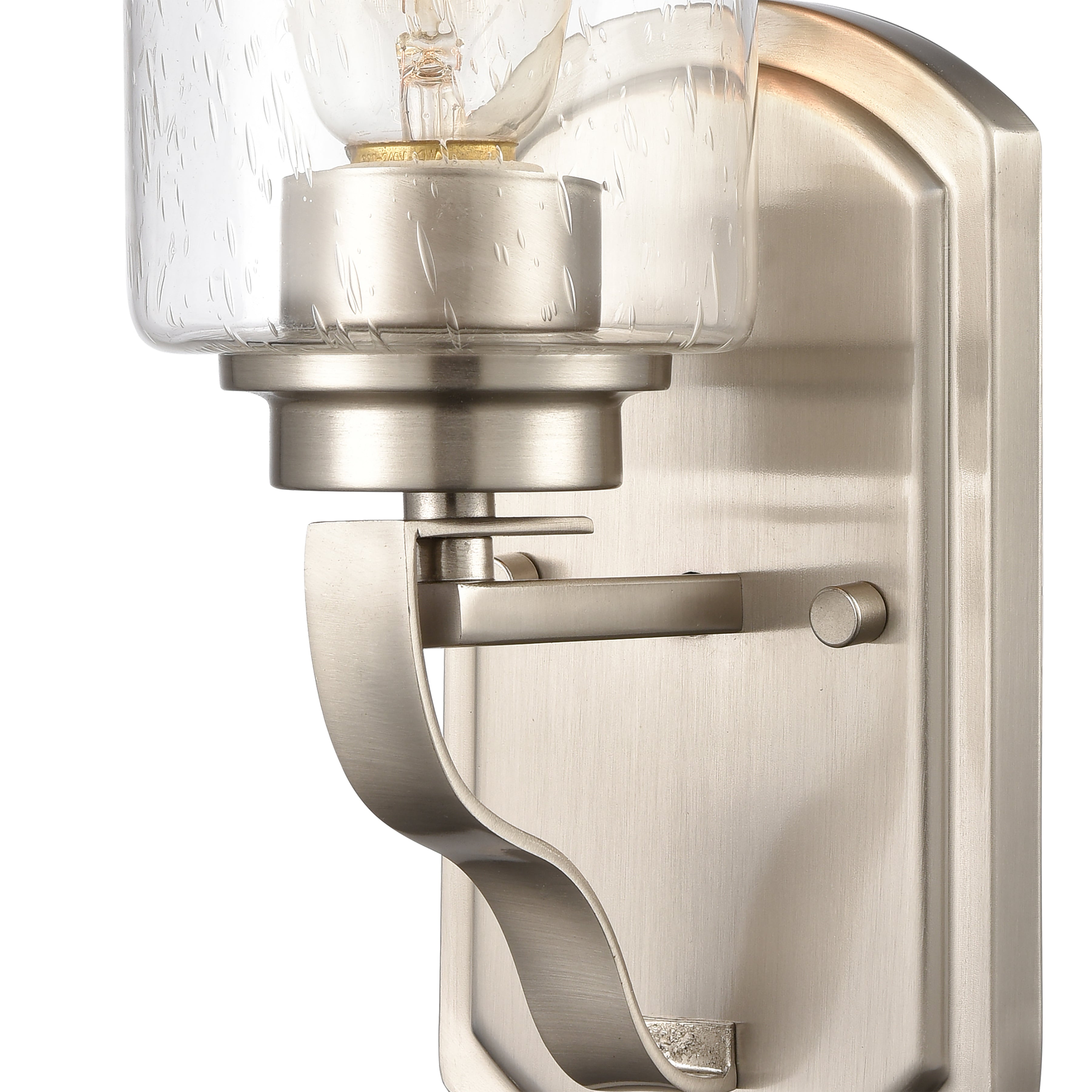 THOMAS CN300122 Market Square 12'' High 1-Light Sconce - Brushed Nickel