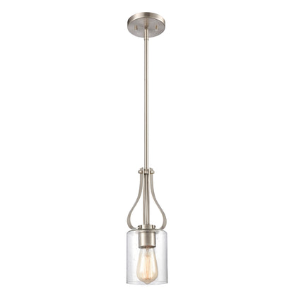 THOMAS CN300152 Market Square 5'' Wide 1-Light Mini Pendant - Brushed Nickel