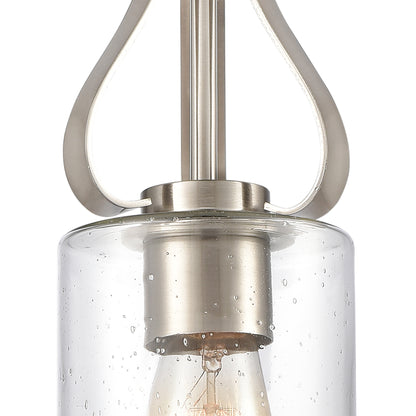 THOMAS CN300152 Market Square 5'' Wide 1-Light Mini Pendant - Brushed Nickel