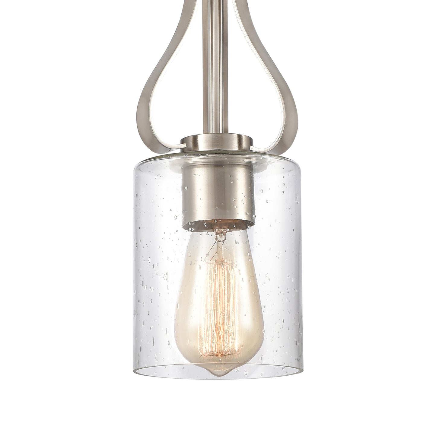 THOMAS CN300152 Market Square 5'' Wide 1-Light Mini Pendant - Brushed Nickel