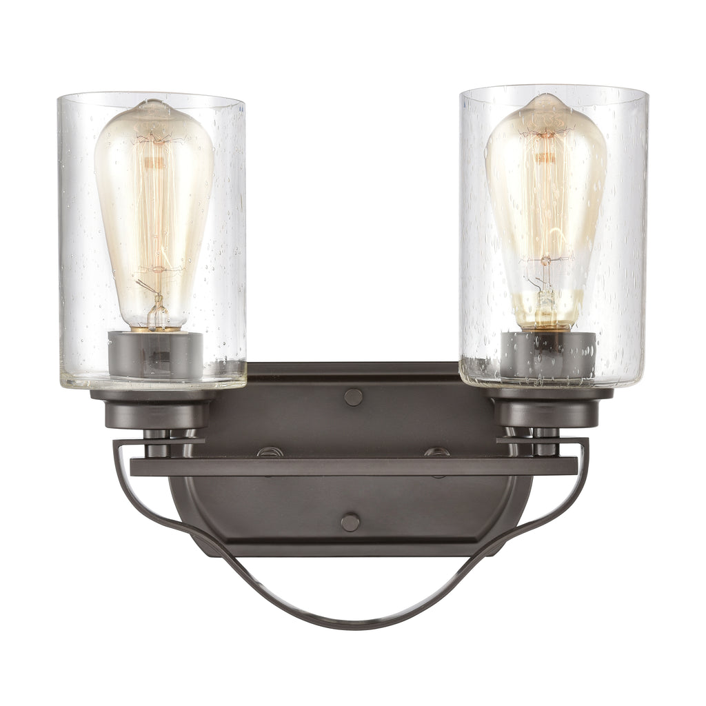 THOMAS CN300211 Market Square 12'' Wide 2-Light Vanity Light - Oil Rubbed Bronze