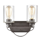 THOMAS CN300211 Market Square 12'' Wide 2-Light Vanity Light - Oil Rubbed Bronze