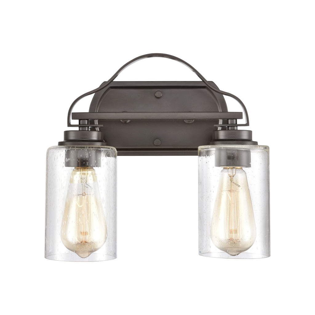 THOMAS CN300211 Market Square 12'' Wide 2-Light Vanity Light - Oil Rubbed Bronze