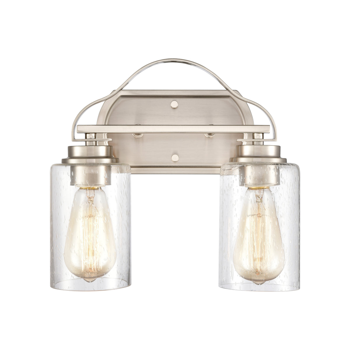 THOMAS CN300212 Market Square 12'' Wide 2-Light Vanity Light - Brushed Nickel