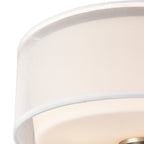 THOMAS CN300232 Market Square 13'' Wide 3-Light Flush Mount - Brushed Nickel