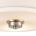 THOMAS CN300232 Market Square 13'' Wide 3-Light Flush Mount - Brushed Nickel