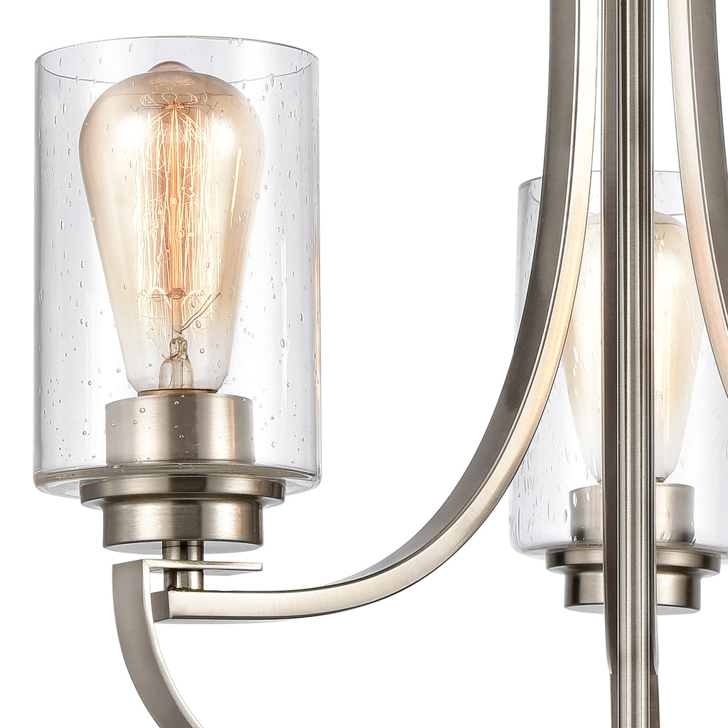 THOMAS CN300322 Market Square 19'' Wide 3-Light Chandelier - Brushed Nickel