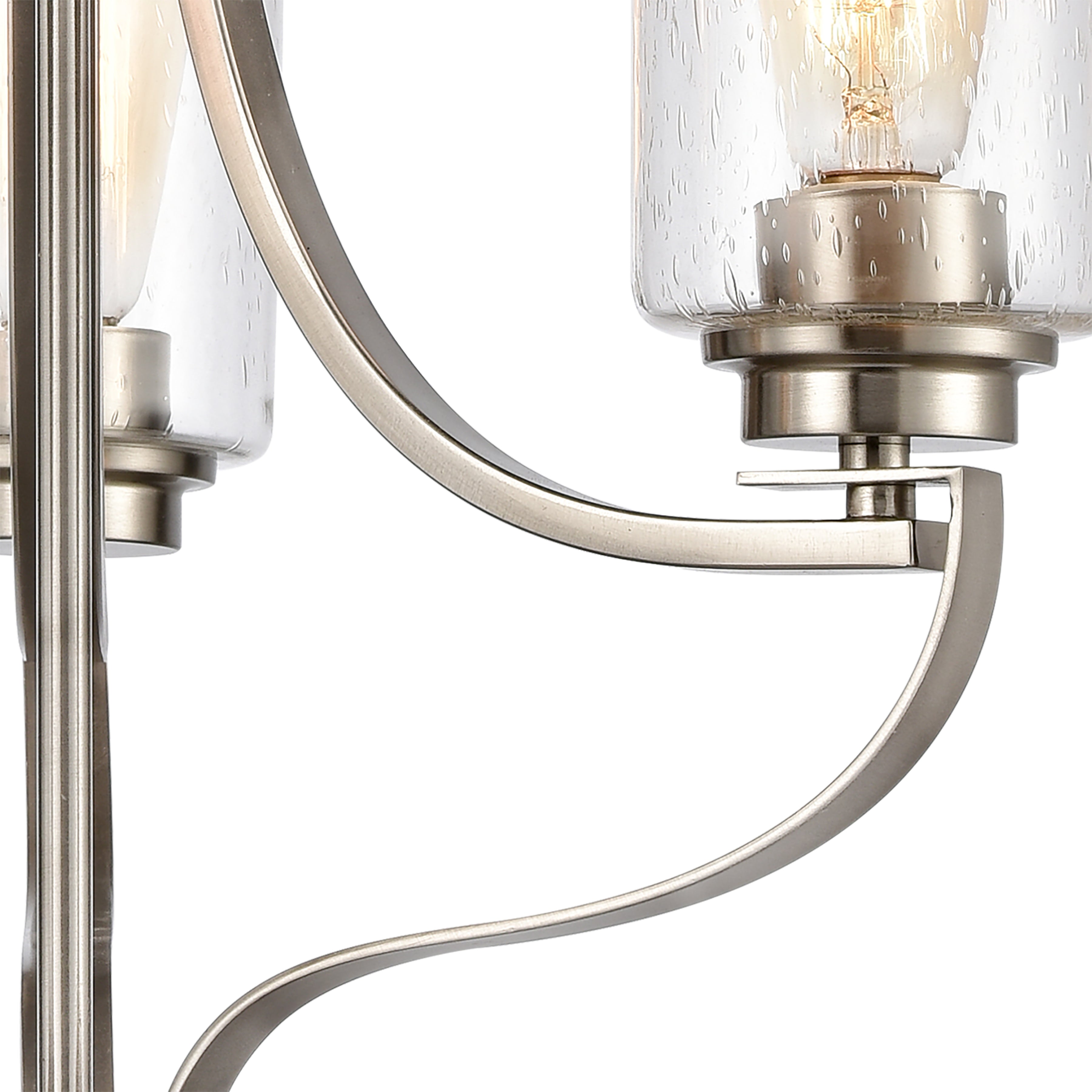 THOMAS CN300322 Market Square 19'' Wide 3-Light Chandelier - Brushed Nickel