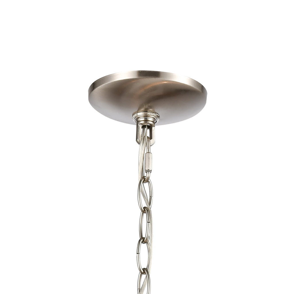 THOMAS CN300322 Market Square 19'' Wide 3-Light Chandelier - Brushed Nickel