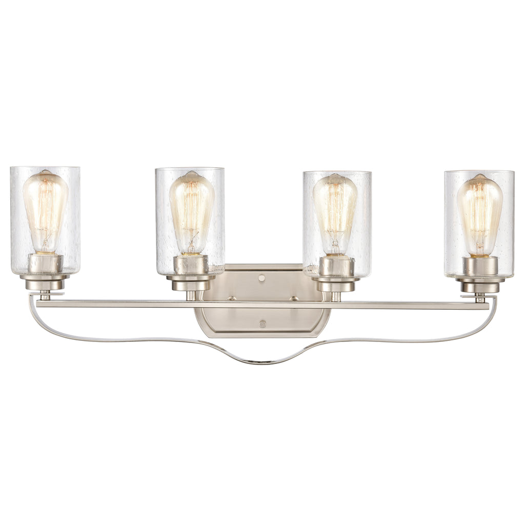THOMAS CN300412 Market Square 28'' Wide 4-Light Vanity Light - Brushed Nickel