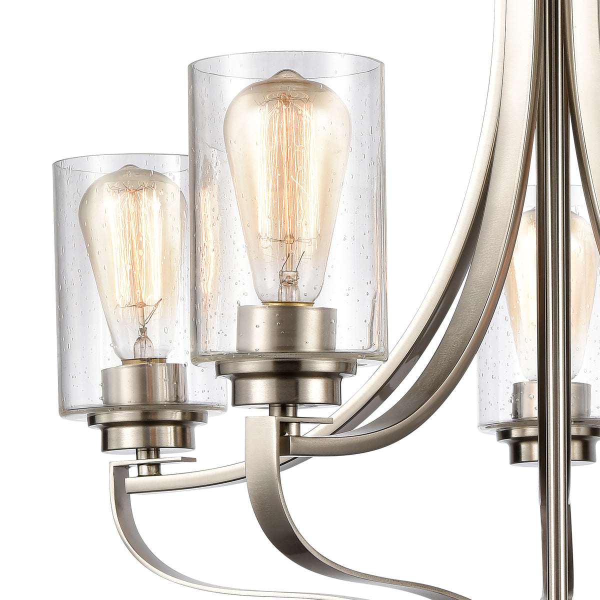 THOMAS CN300522 Market Square 24'' Wide 5-Light Chandelier - Brushed Nickel