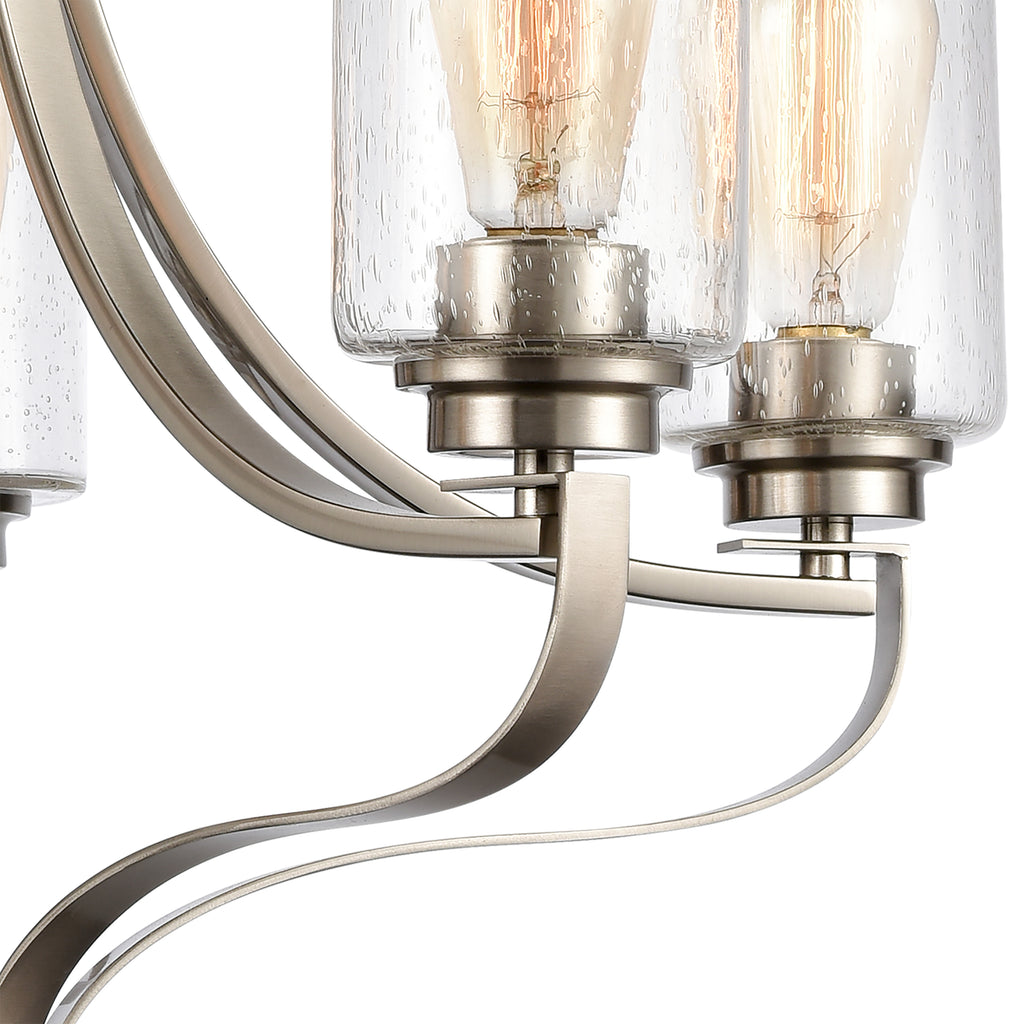 THOMAS CN300522 Market Square 24'' Wide 5-Light Chandelier - Brushed Nickel
