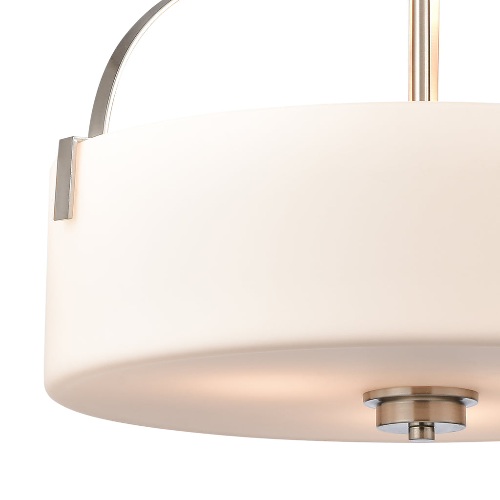 THOMAS CN300842 Market Square 18'' Wide 3-Light Pendant - Brushed Nickel