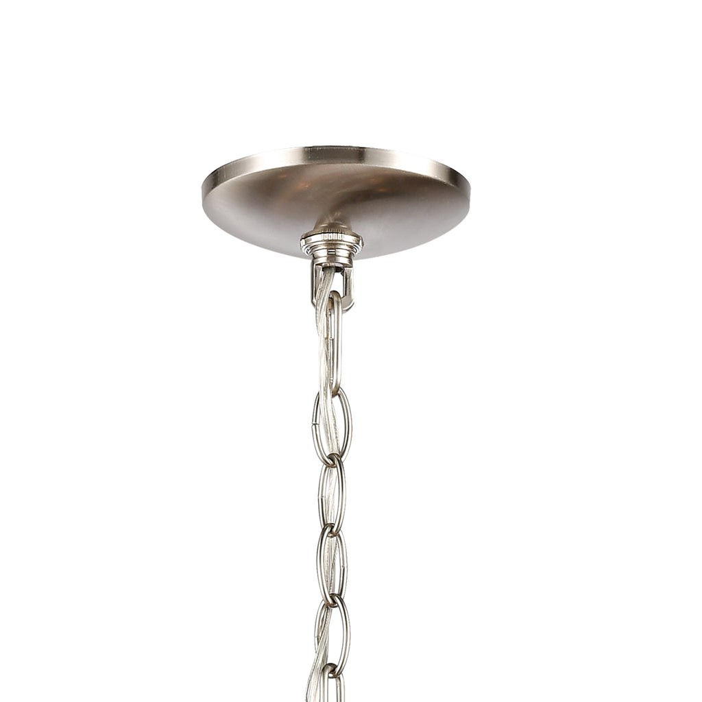 THOMAS CN300922 Market Square 29'' Wide 9-Light Chandelier - Brushed Nickel