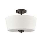 THOMAS CN310281 Winslow 15'' Wide 3-Light Semi Flush Mount - Oil Rubbed Bronze