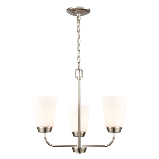 THOMAS CN310322 Winslow 19'' Wide 3-Light Chandelier - Brushed Nickel