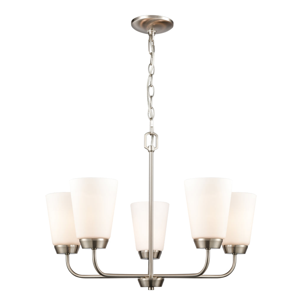 THOMAS CN310522 Winslow 25'' Wide 5-Light Chandelier - Brushed Nickel