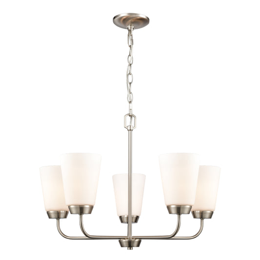 THOMAS CN310522 Winslow 25'' Wide 5-Light Chandelier - Brushed Nickel