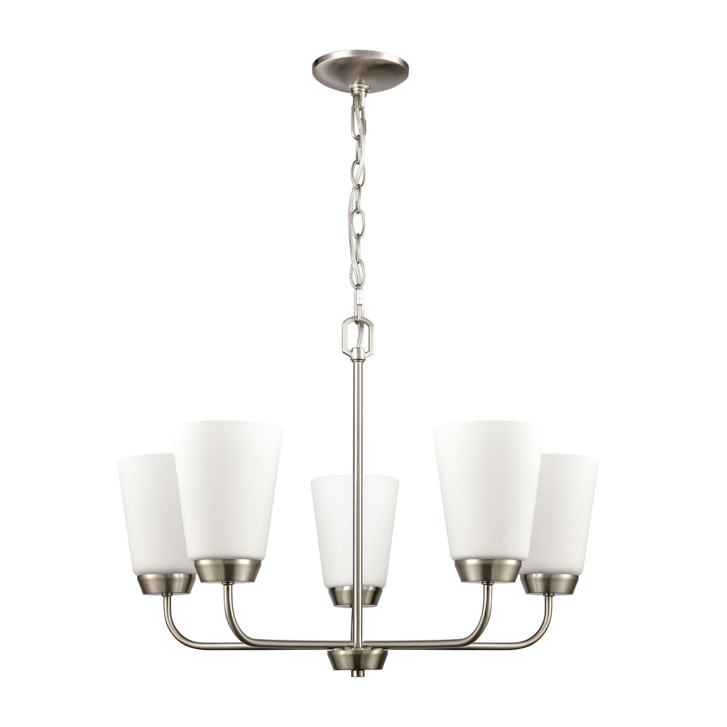 THOMAS CN310522 Winslow 25'' Wide 5-Light Chandelier - Brushed Nickel