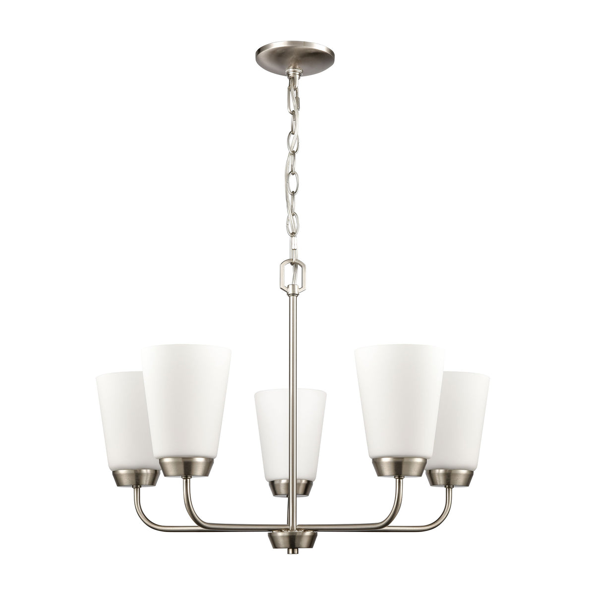 THOMAS CN310522 Winslow 25'' Wide 5-Light Chandelier - Brushed Nickel