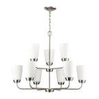 THOMAS CN310922 Winslow 30'' Wide 9-Light Chandelier - Brushed Nickel