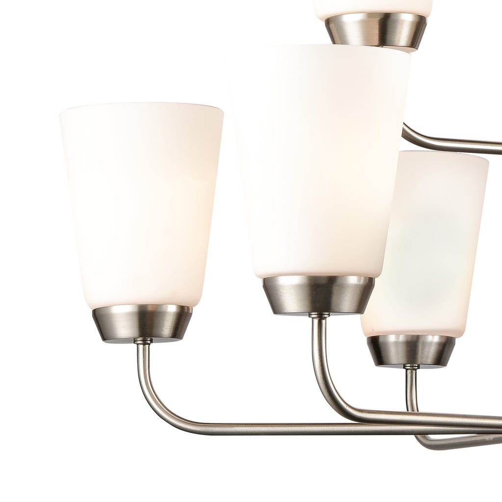 THOMAS CN310922 Winslow 30'' Wide 9-Light Chandelier - Brushed Nickel