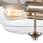 THOMAS CN320232 Calistoga 13'' Wide 2-Light Flush Mount - Brushed Nickel