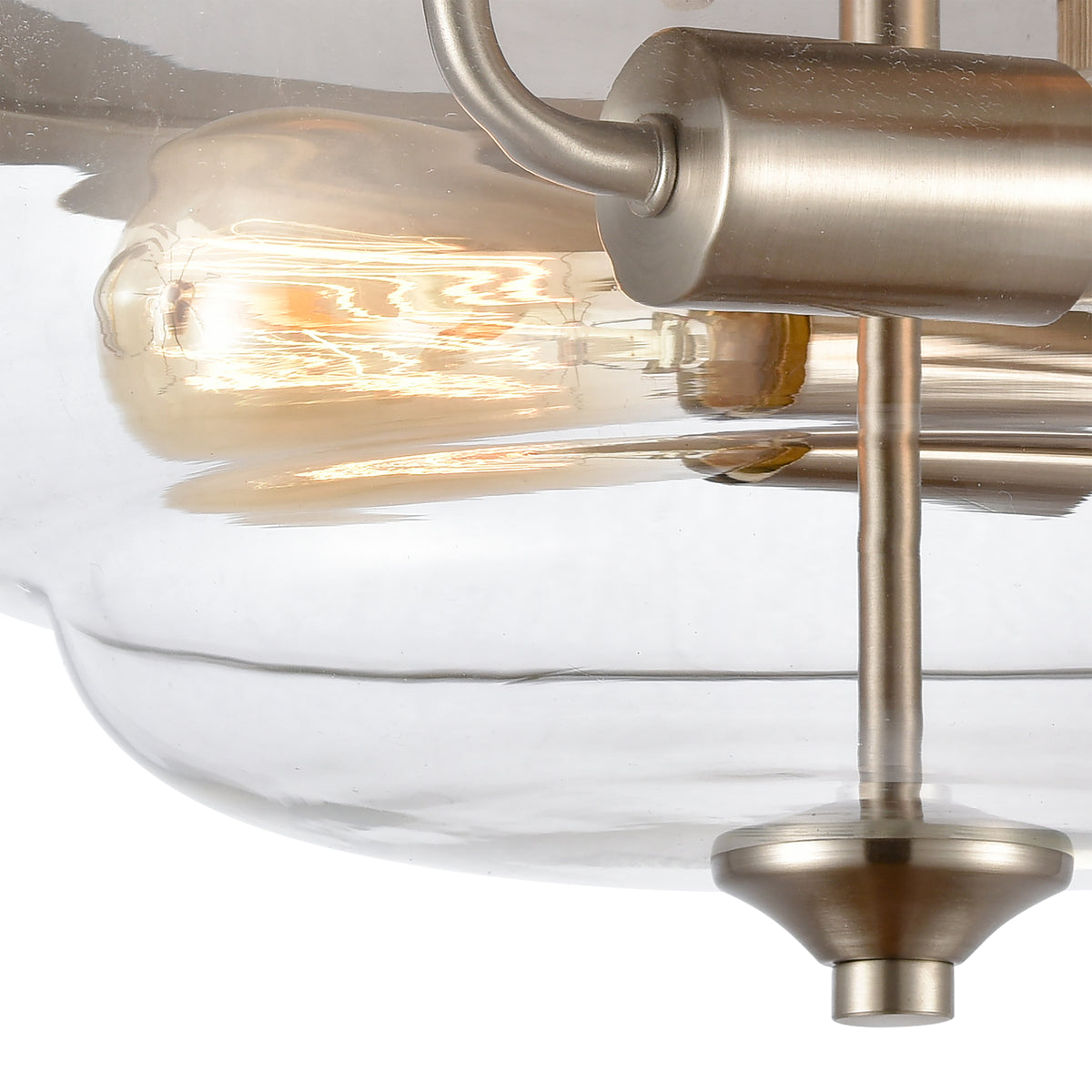 THOMAS CN320232 Calistoga 13'' Wide 2-Light Flush Mount - Brushed Nickel
