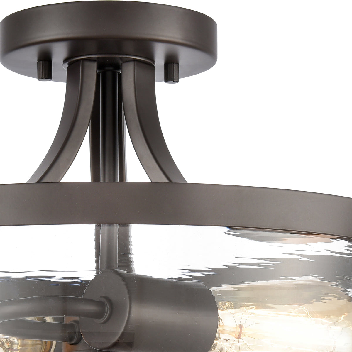 THOMAS CN320281 Calistoga 13'' Wide 2-Light Semi Flush Mount - Oil Rubbed Bronze