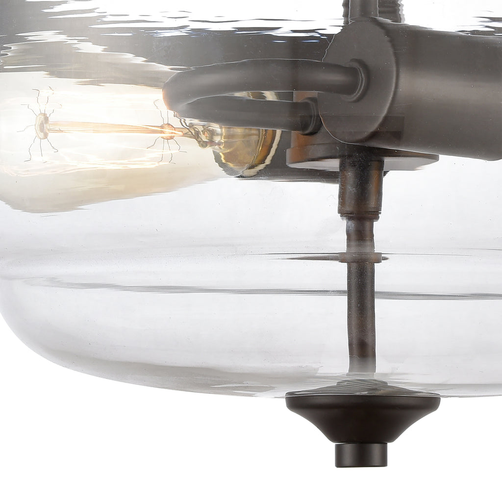 THOMAS CN320281 Calistoga 13'' Wide 2-Light Semi Flush Mount - Oil Rubbed Bronze