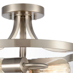 THOMAS CN320282 Calistoga 13'' Wide 2-Light Semi Flush Mount - Brushed Nickel