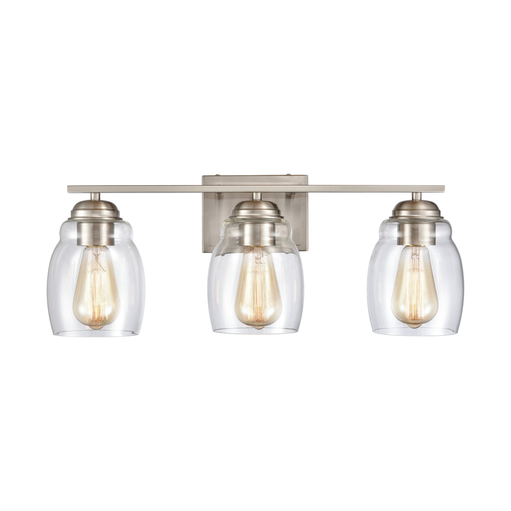 THOMAS CN320312 Calistoga 22'' Wide 3-Light Vanity Light - Brushed Nickel