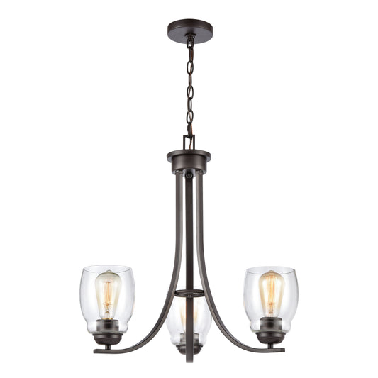 THOMAS CN320321 Calistoga 23'' Wide 3-Light Chandelier - Oil Rubbed Bronze