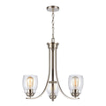 THOMAS CN320322 Calistoga 23'' Wide 3-Light Chandelier - Brushed Nickel