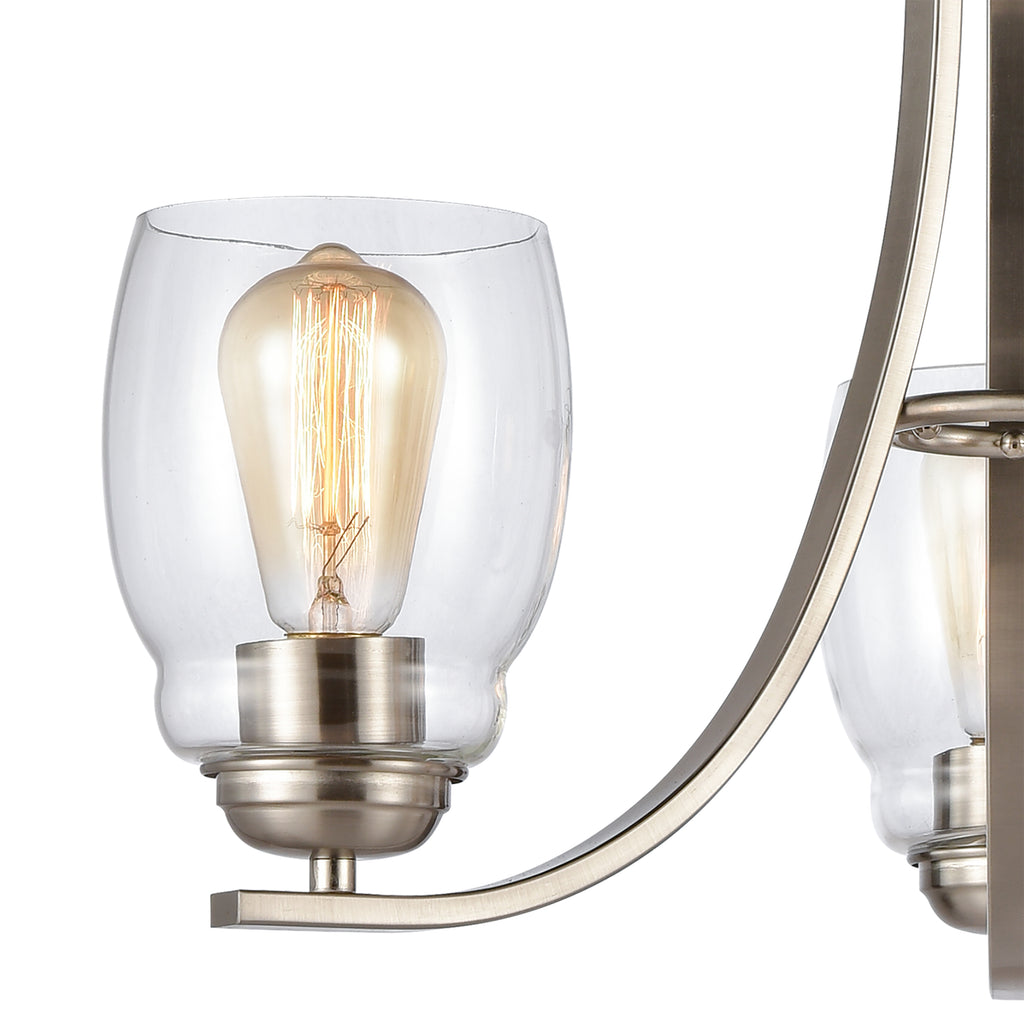 THOMAS CN320322 Calistoga 23'' Wide 3-Light Chandelier - Brushed Nickel