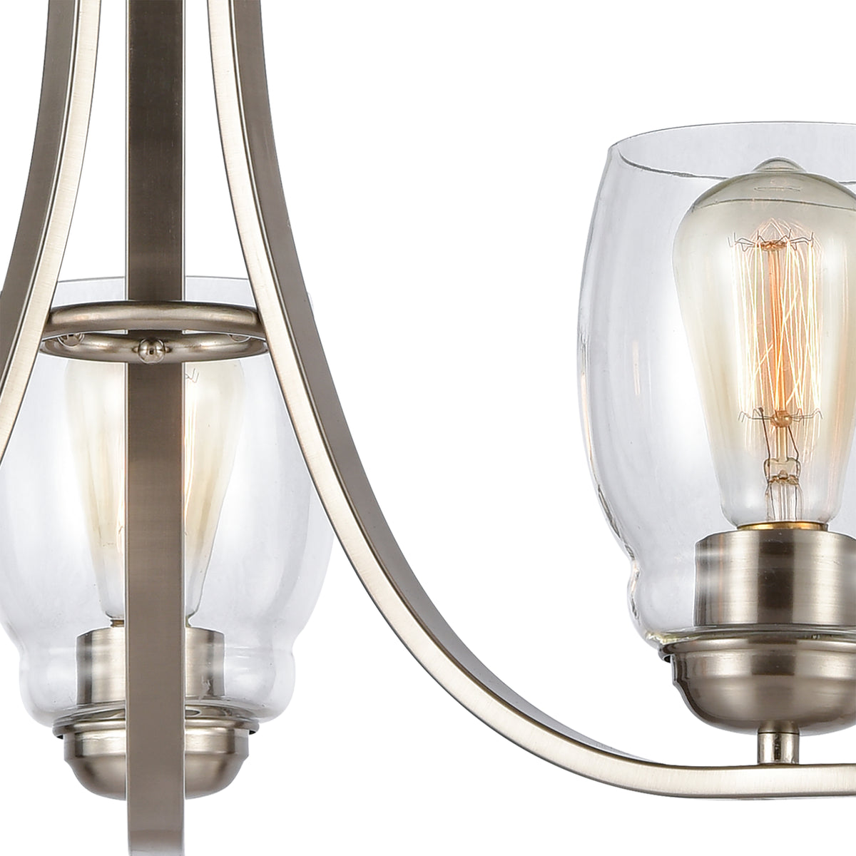 THOMAS CN320322 Calistoga 23'' Wide 3-Light Chandelier - Brushed Nickel