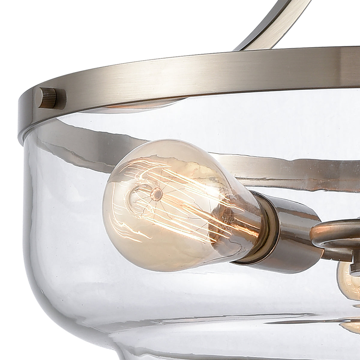 THOMAS CN320342 Calistoga 17'' Wide 3-Light Pendant - Brushed Nickel