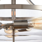 THOMAS CN320342 Calistoga 17'' Wide 3-Light Pendant - Brushed Nickel