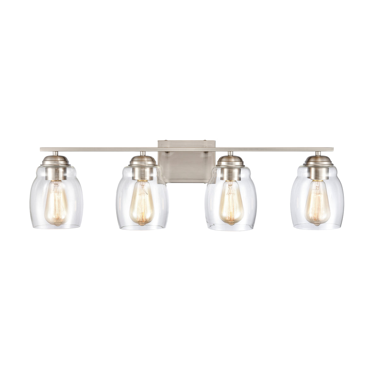 THOMAS CN320412 Calistoga 30.5'' Wide 4-Light Vanity Light - Brushed Nickel