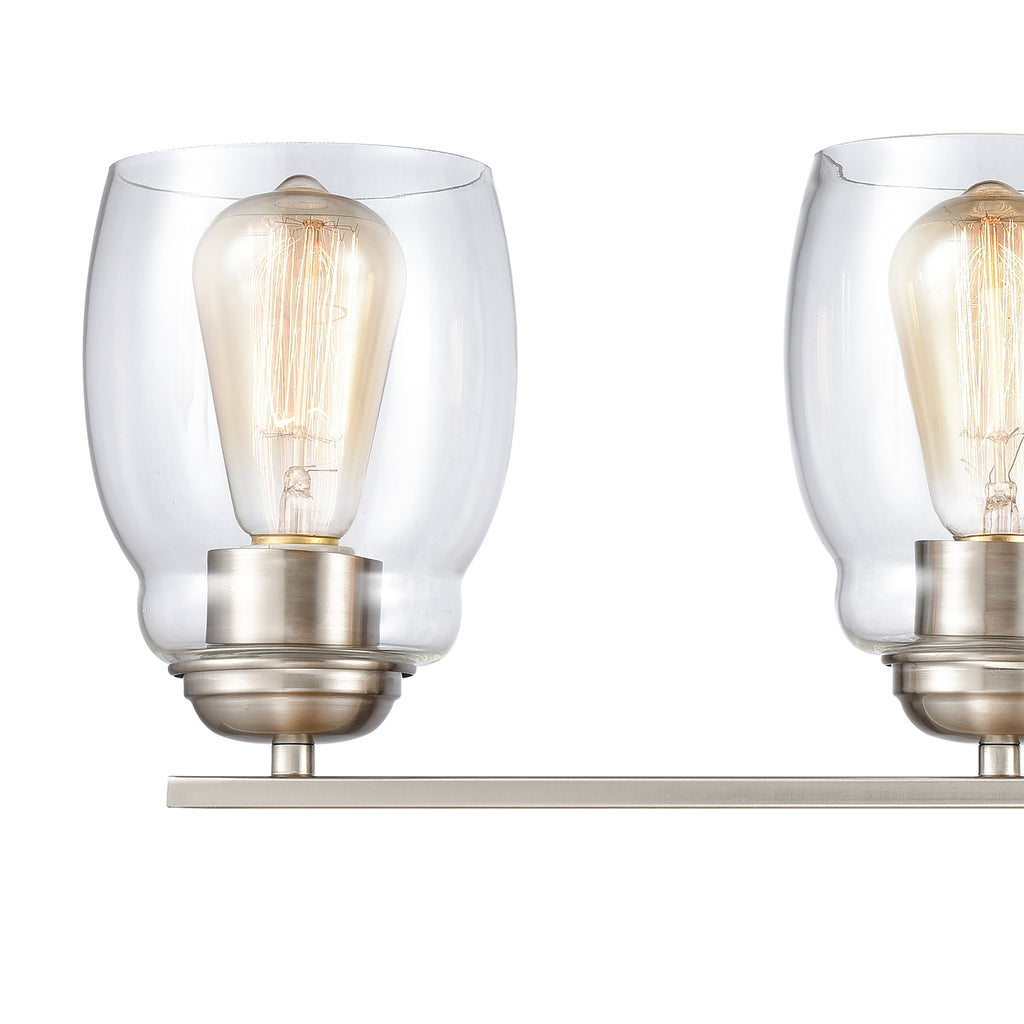 THOMAS CN320412 Calistoga 30.5'' Wide 4-Light Vanity Light - Brushed Nickel